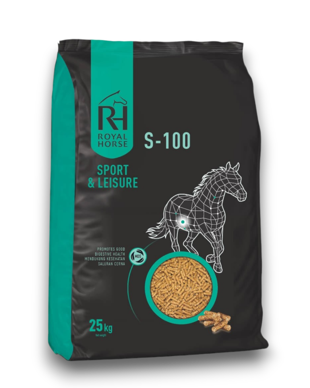 Pakan kuda Royal S-100 Nufeed untuk kuda olahraga ringan dan rekreasi