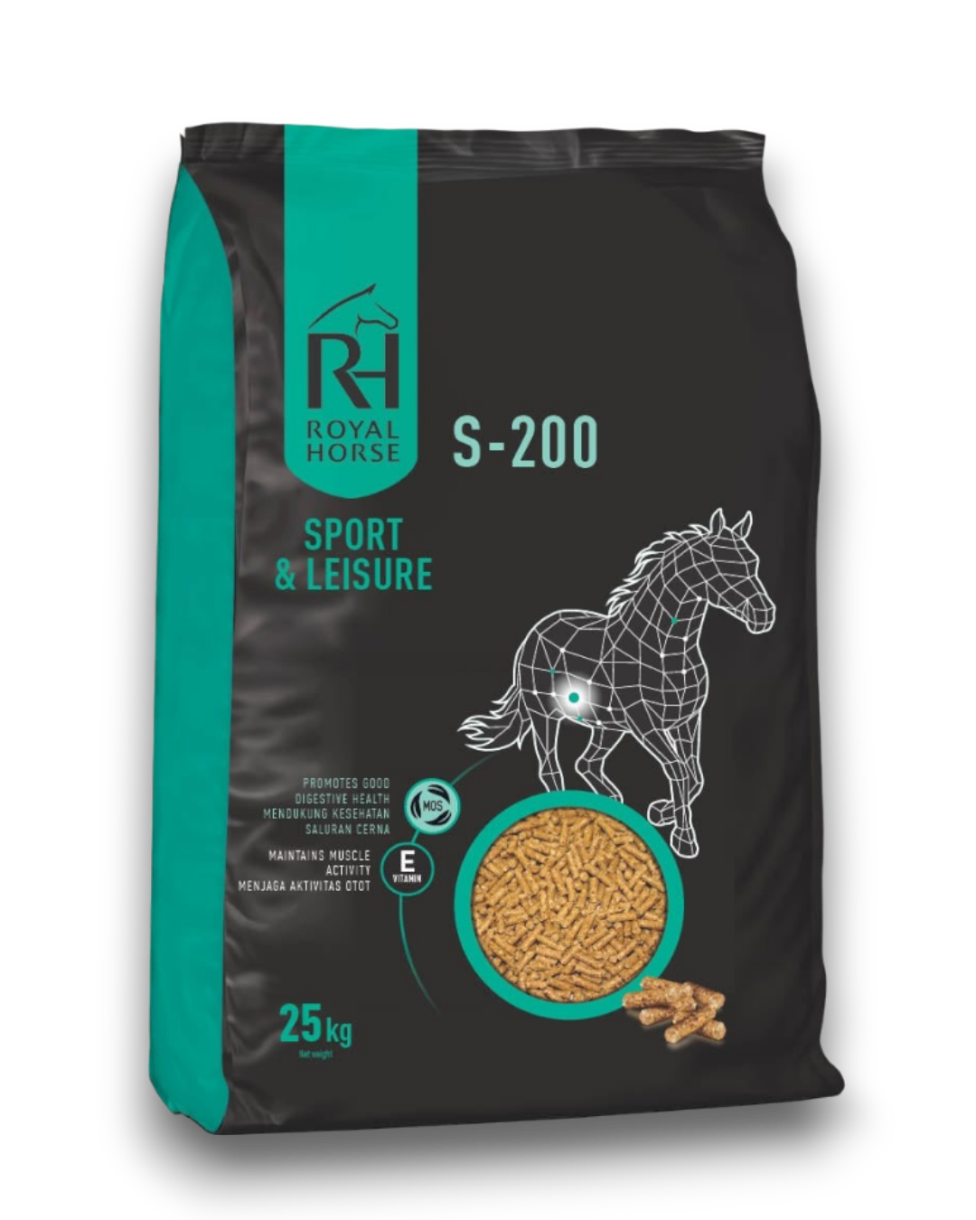 Royal Horse S-200 Nufeed pakan kuda energi sedang untuk performa optimal